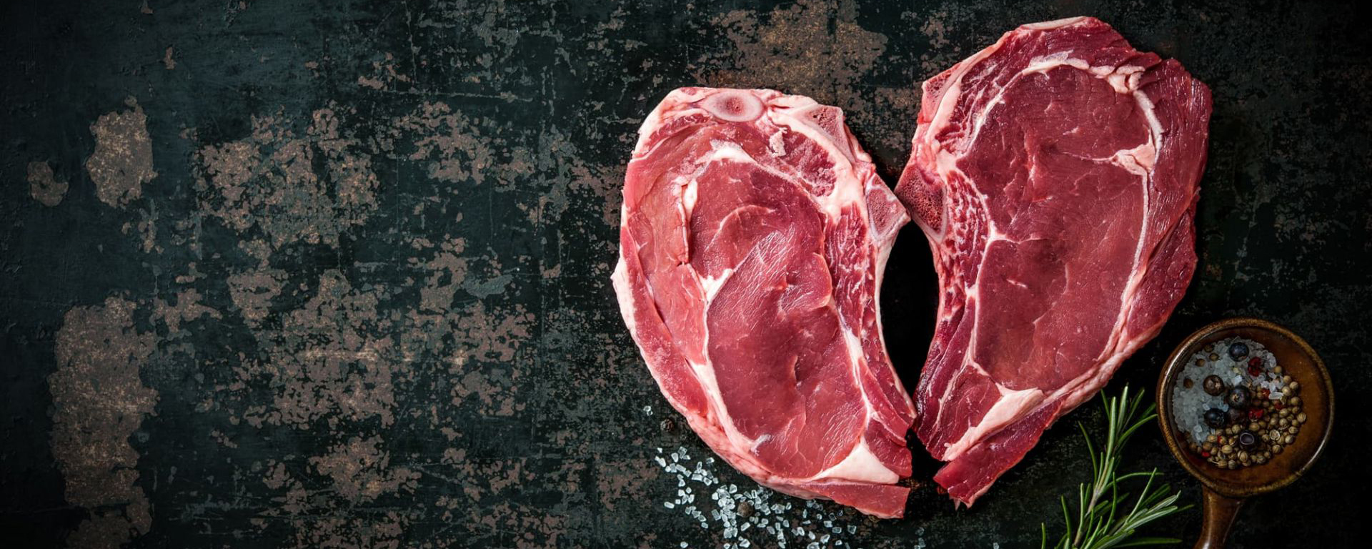 Herz-förmige Fleischspezialitäten